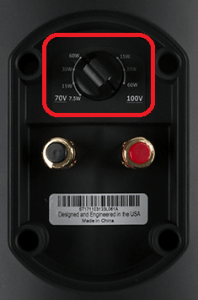 Altavoz 70 voltios para sistema de sonido comercial