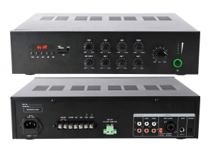 Amplificador para sistema de sonido comercial