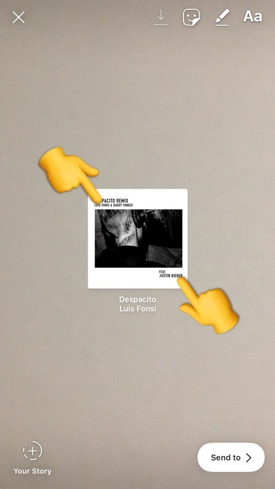 sticker musica instagram españa