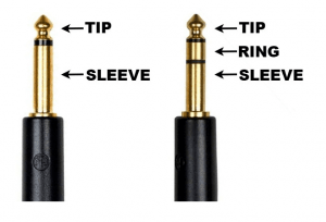 Cable TS TRS mini jack cuarto de pulgada para sistema de sonido comercial